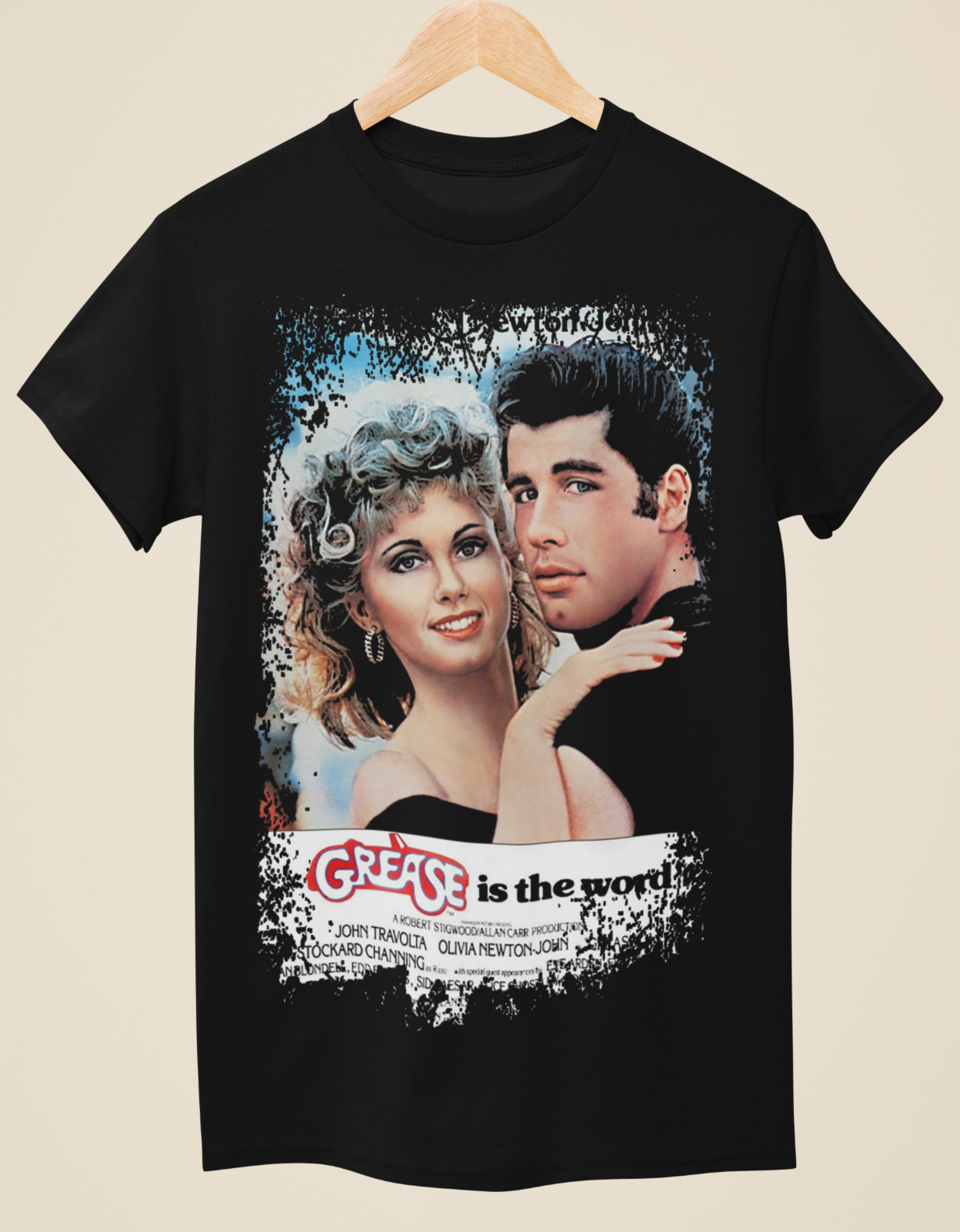 Poster Men Fashion - Fett-filmplakat inspiriert unisex schwarz t-shirt