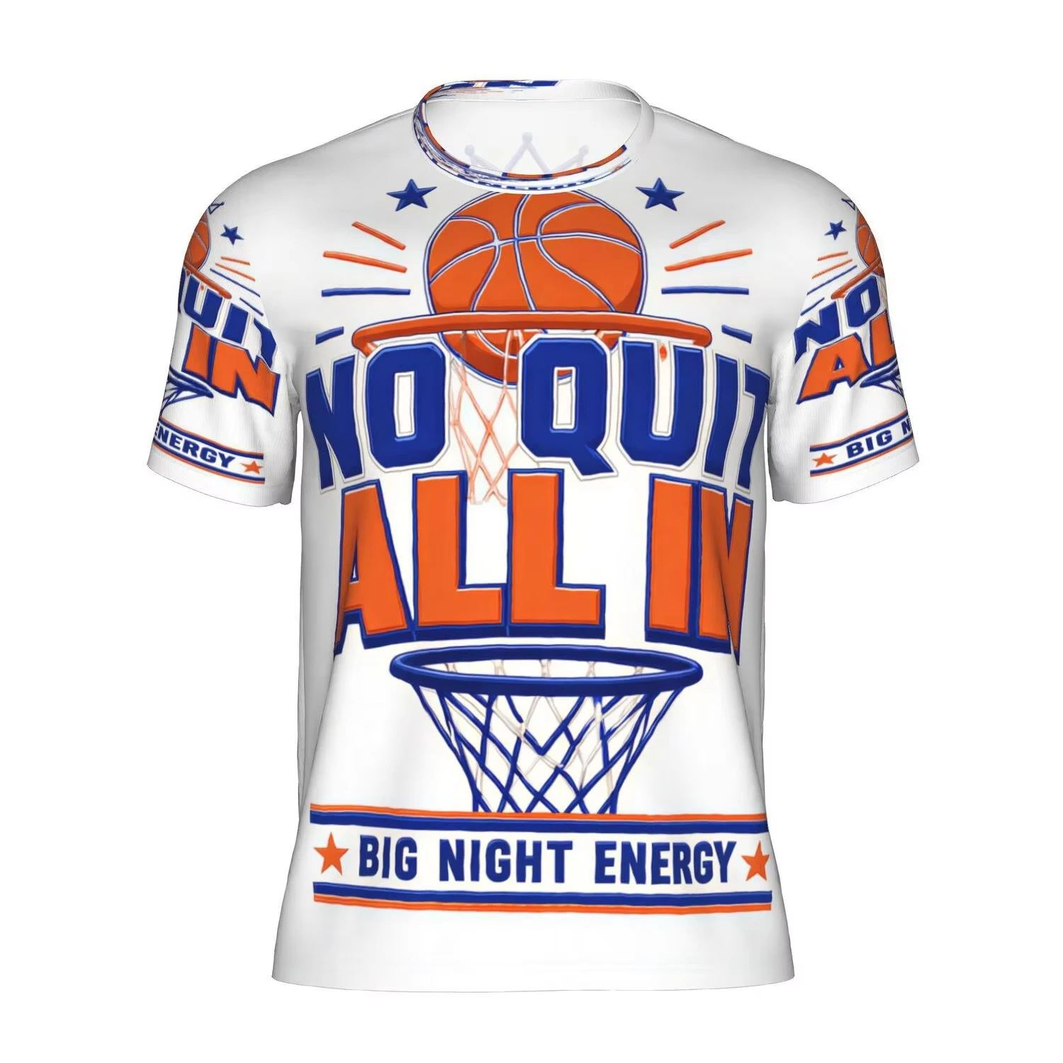 Men'S Fashion New York - New York Basketball Print Kurzarm Herren