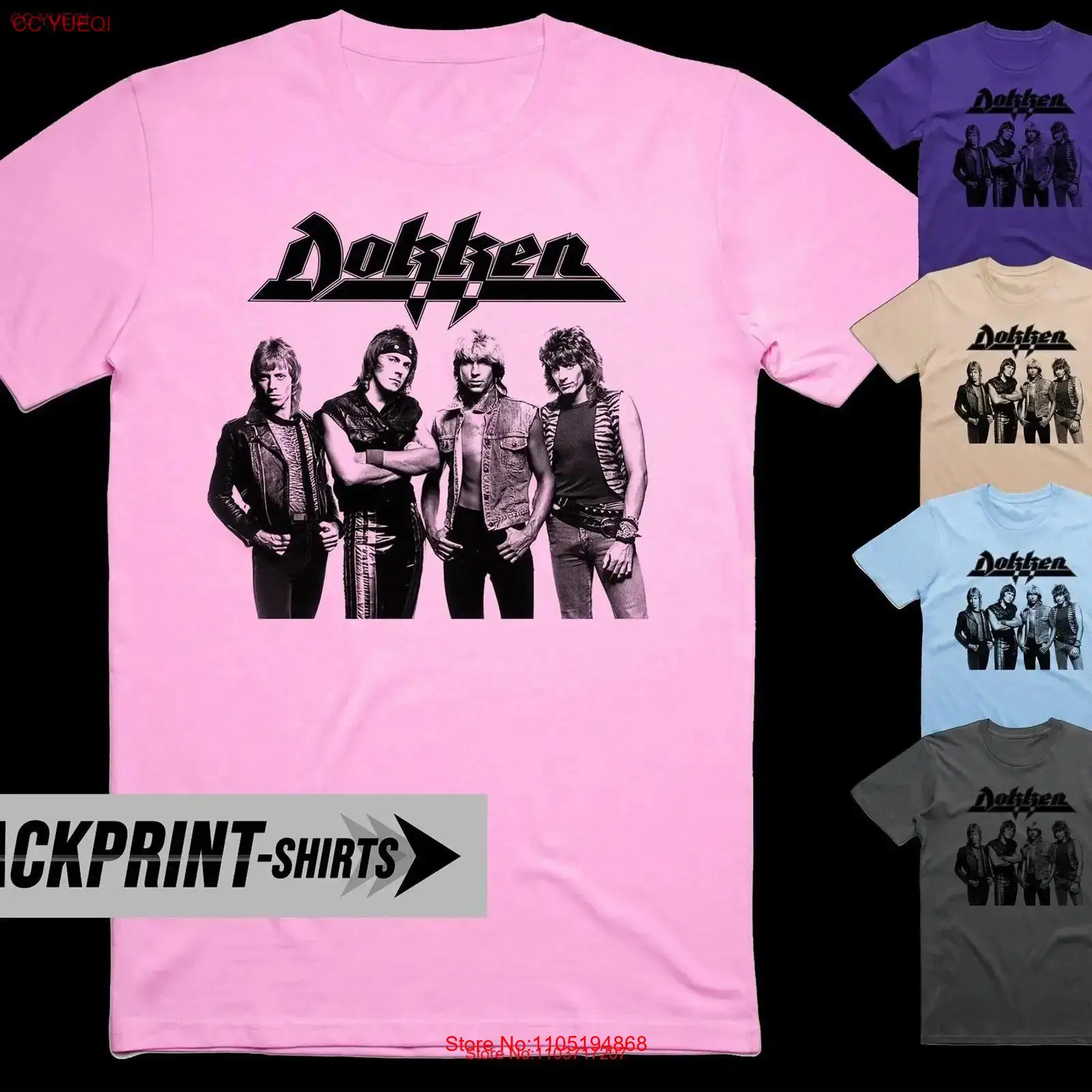 Poster Men Fashion - Dokken T-Shirt Baumwolle Herren alle Größen