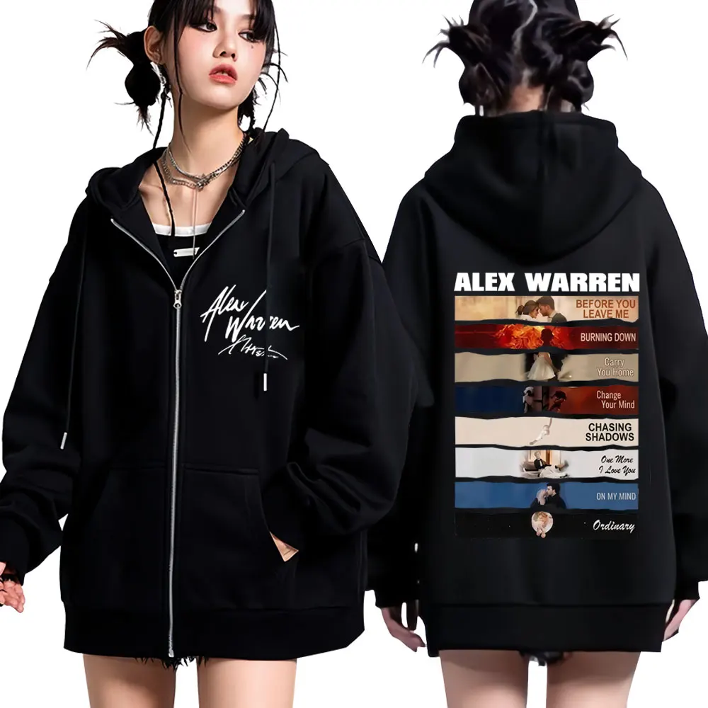 Singer Alex Warren 2026 Tour P – Mens Fashion Zip Up Hoodies Bewertung und Preis