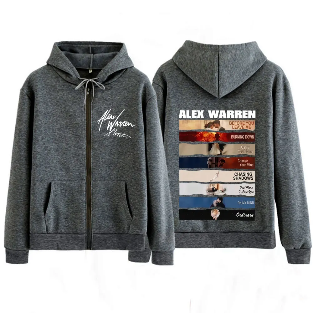 Singer Alex Warren 2026 Tour P – Mens Fashion Zip Up Hoodies Bewertung und Preis