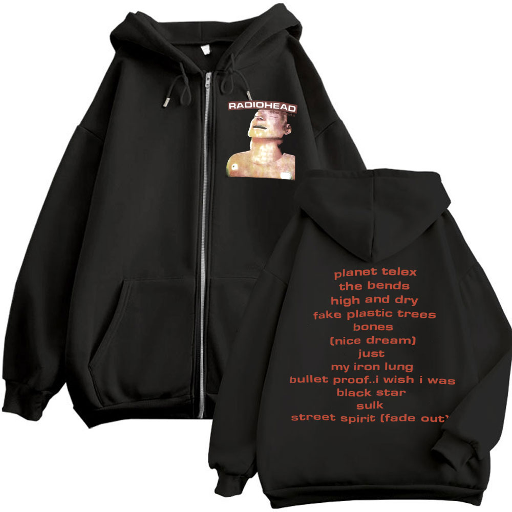 Rock Band Radiohead Musikalbum – Mens Fashion Zip Up Hoodies Bewertung und Preis