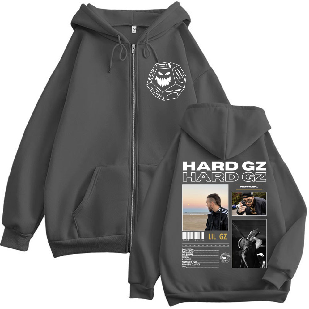 Rapper HARD GZ Tour 2025 Reißv – Mens Fashion Zip Up Hoodies Bewertung und Preis