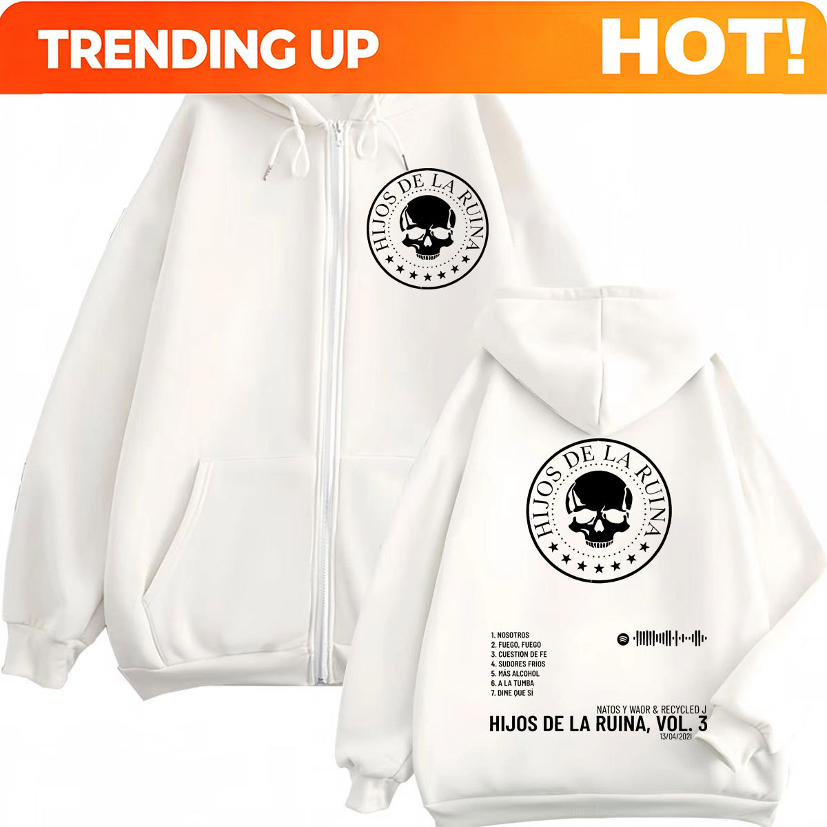 Rap Duo Natos Y Waor Hijos De  – Mens Fashion Zip Up Hoodies Bewertung und Preis