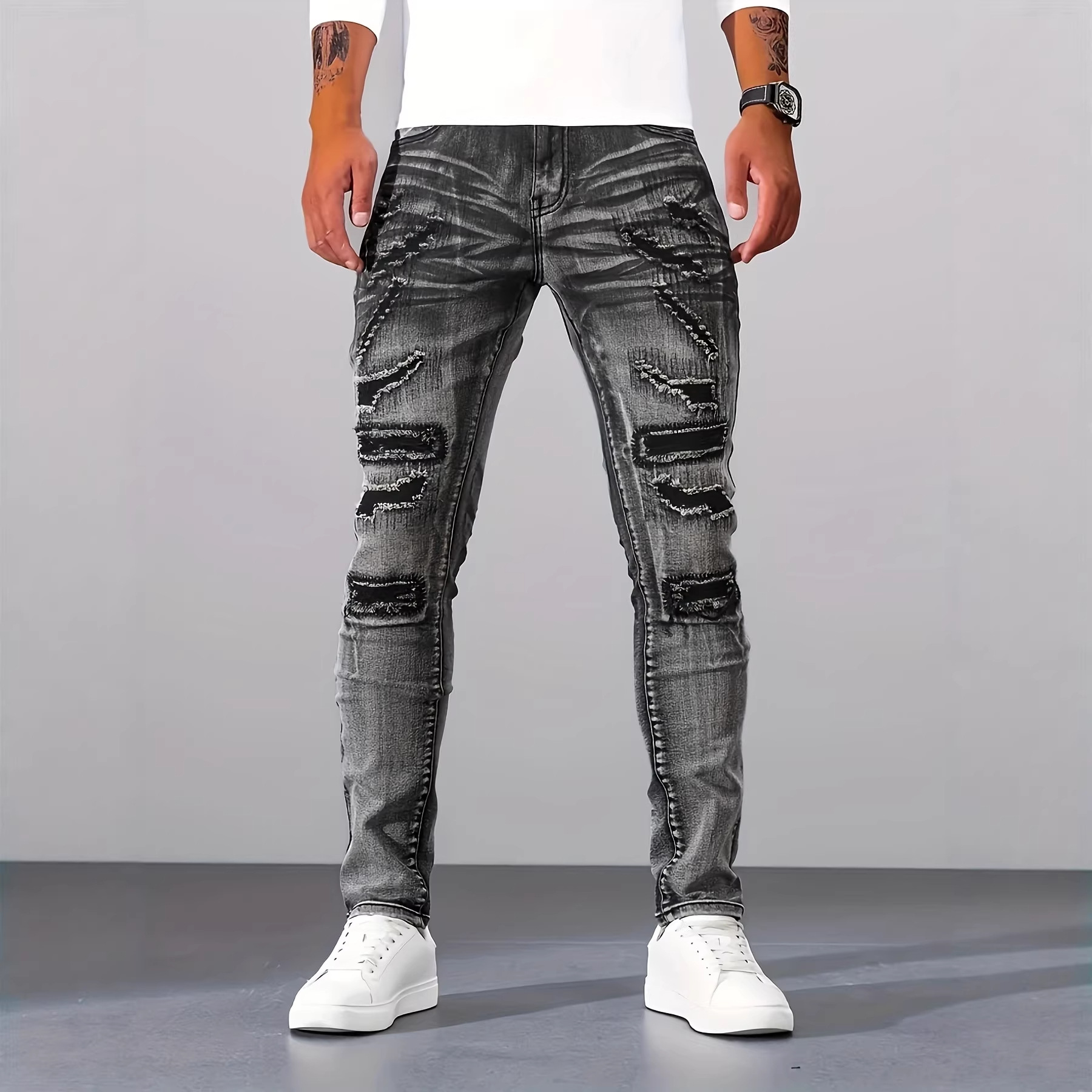 Herren Graue Schlanke Einfache – Men'S Fashion Grey Jeans Bewertung und Preis