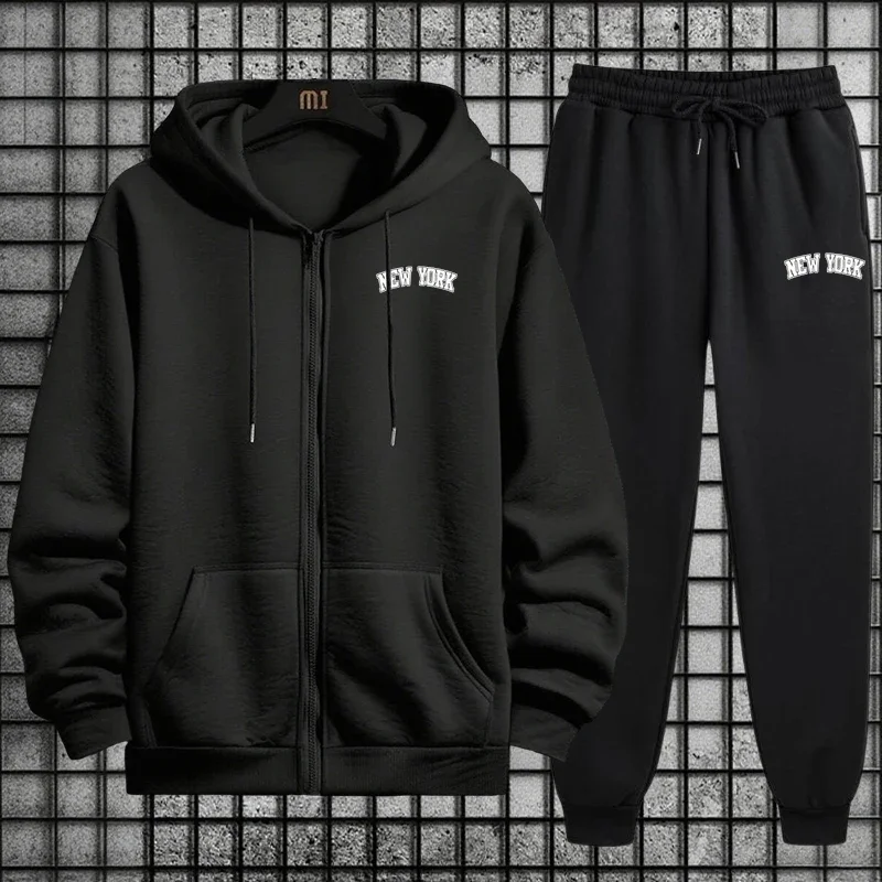 Herren-Trainingsanzug – Hochwe – Mens Fashion Zip Up Hoodies Bewertung und Preis