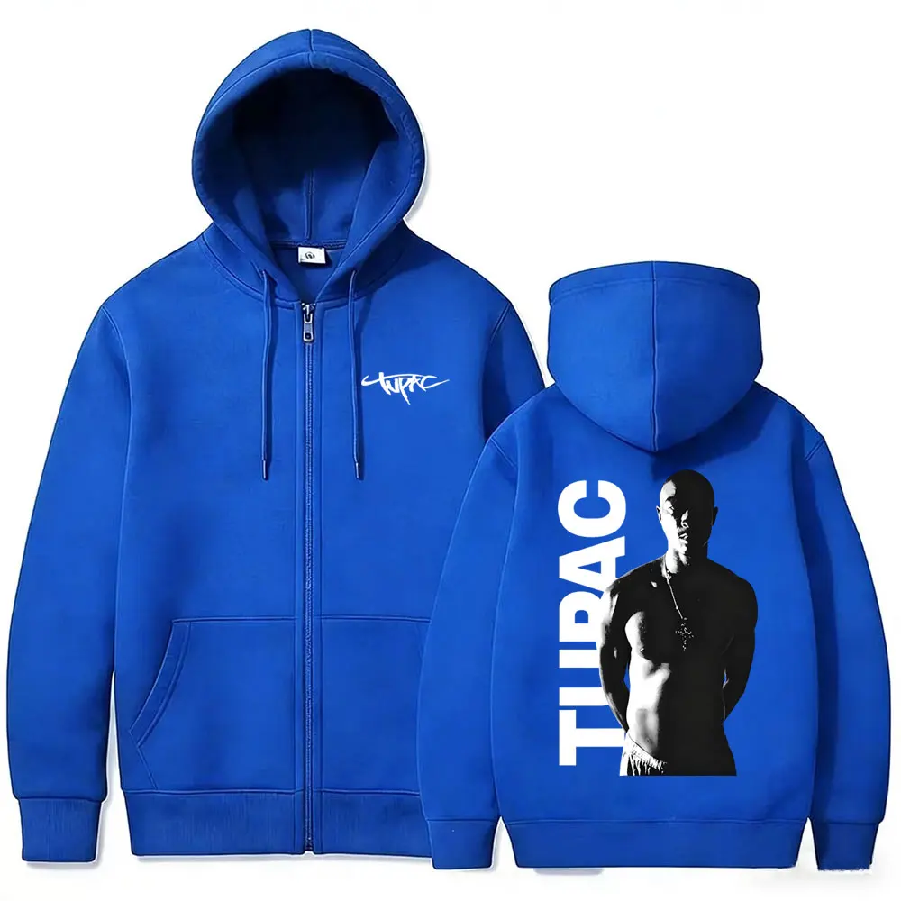 Rapper Tupac 2pac Reißverschlu – Mens Fashion Zip Up Hoodies Bewertung und Preis
